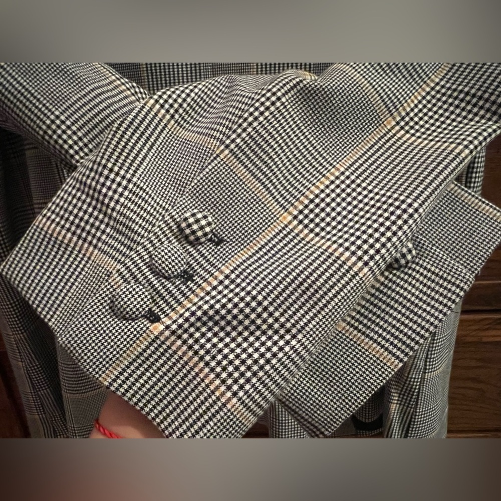 NWT Lane Bryant Double Breasted Plaid Blazer in Bastille Plaid Sz 18 - Picture 8 of 13